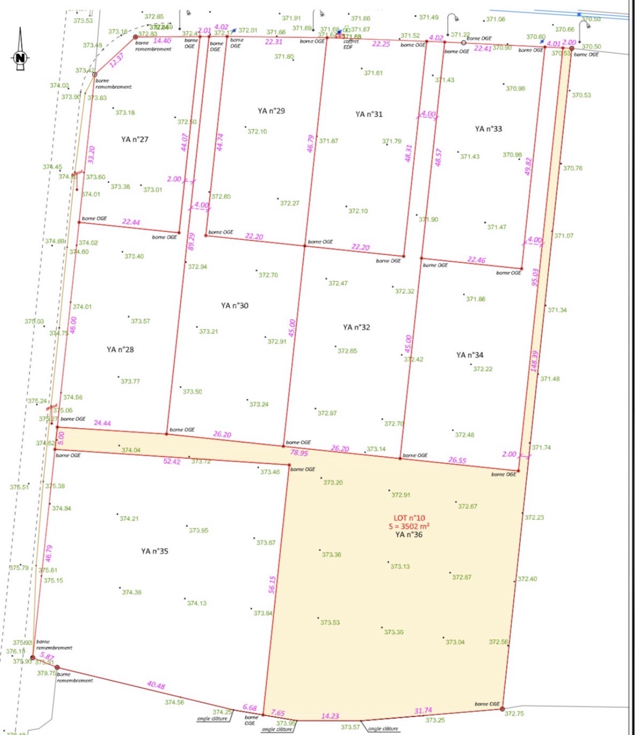 Terrain VIABILISE – 3502M² idéalement situé à BIOZAT - Image 2